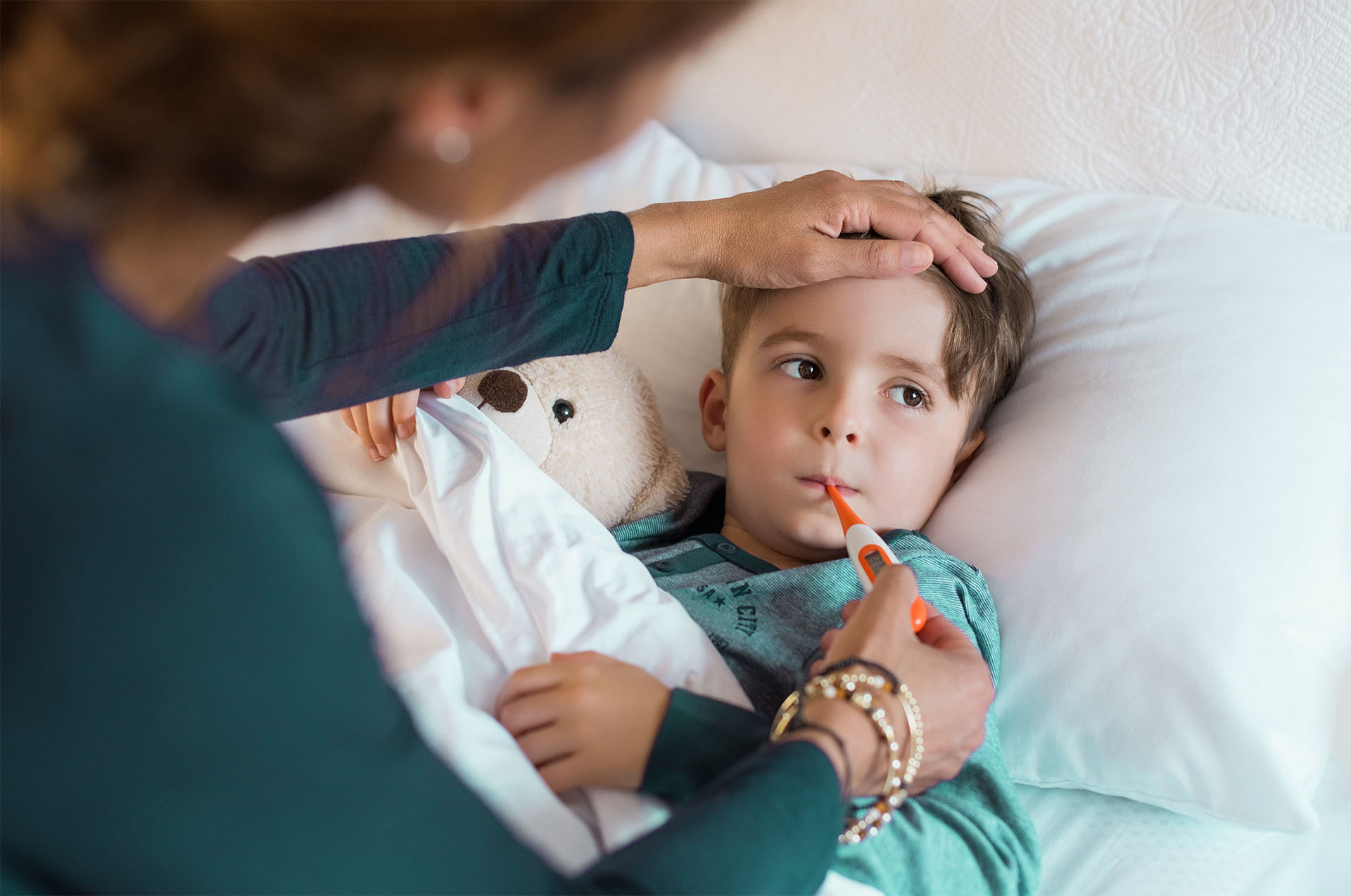 Creche criança resfriada