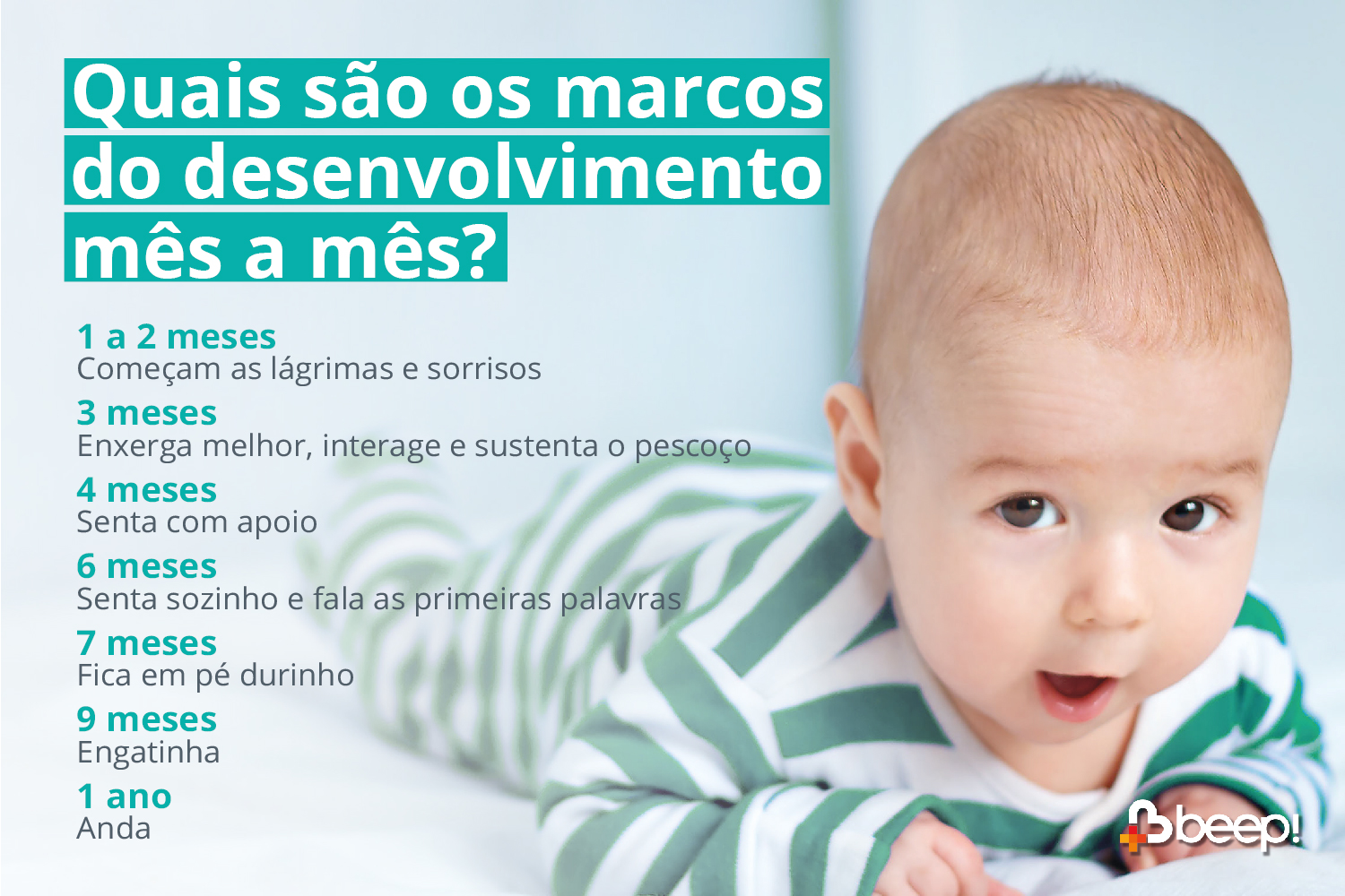 Tabela Marcos do Desenvolvimento do Bebê