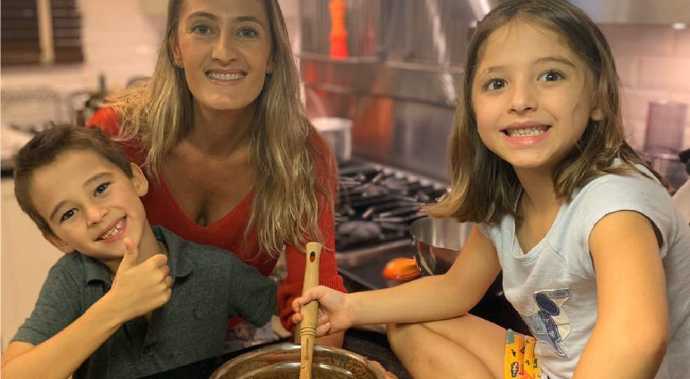 Receita para fazer com os filhos
